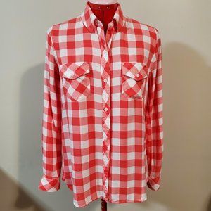 “Maison Jules” Red & White Gingham Shirt – Size M